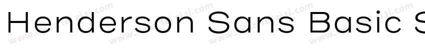 Henderson Sans Basic SemiBold字体转换